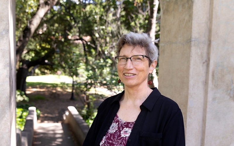 A smiling Linda Rugg