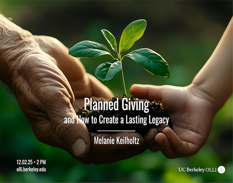 An older person's hand giving a seedling to a child's hand